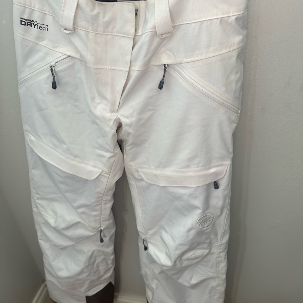 Mammut White Cargo Pants Waterproof Performance Design